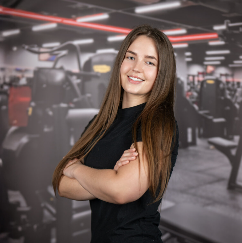Jitka v posilovně
